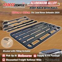 220x125cm Roof Rack Platform & Rails & Bracket for Land Rover Defender 2020 MEL