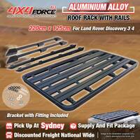 220x125cm Roof Rack Platform & Rails & Bracket for Land Rover Discovery 3 4 SYD