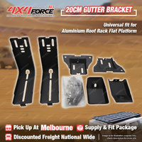 2 Pcs 20cm Steel Gutter Bracket for Aluminium Roof Rack Flat Platform MEL Stock