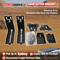 2 Pcs 20cm Steel Gutter Bracket for Aluminium Roof Rack Flat Platform SYD Stock