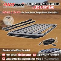 180x125cm Roof Rack Platform with Light Bar for Land Rover Range Rover 05-12 MEL