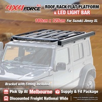 180x125 Roof Rack Platform Light Bar + Gutter Bracket for Suzuki Jimny XL MEL