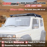 150x125 Roof Rack Platform Light Bar + Brackets for Suzuki Jimny A6G 19-on MEL