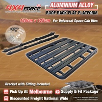 Aluminium 120x125 Roof Rack Flat Platform & Bracket for Universal Space Cab MEL
