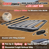 135x125 Roof Rack Flat Platform LED Light Bar for Mitsubishi Triton MQ MR SYD