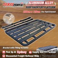 4X4FORCE 220 x 125cm Roof Rack Flat Platform with Bracket for Ford Everest SYD