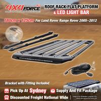 180x125cm Roof Rack Platform with Light Bar for Land Rover Range Rover 05-12 SYD