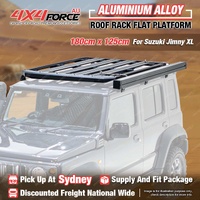 180x125cm Al-Alloy Roof Rack Platform + Gutter Brackets for Suzuki Jimny XL SYD