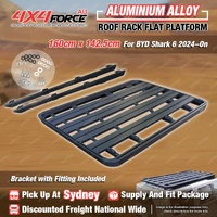 160x142.5cm Alloy Roof Rack Flat Platform with Bracket for BYD Shark 6 24-On SYD