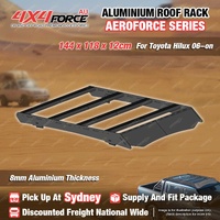 144x118x12 AeroForce Al-Alloy Roof Rack Flat Platform for Toyota Hilux 06-on SYD