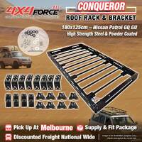Conqueror Steel Roof Rack 180x125cm for Nissan Patrol GQ GU Y60 Y61 MEL Stock