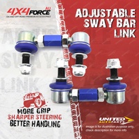 2x Front 4X4FORCE Adjustable Sway Bar Links for GWM Great Wall Cannon Tank 300