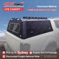 Aluminium Ute Tub Canopy with Glass Windows for GWM Great Wall Cannon Alpha SYD
