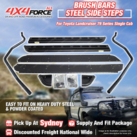 Side Steps Brush Rail Bars for Toyota Landcruiser 79 Series Single Cab SYD Stock
