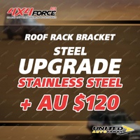Upgrade to Stainless Steel Roof Rack Bracket - Purchase with 200/220cm Roof Rack