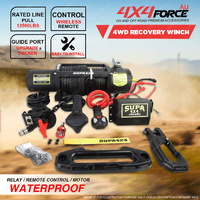4X4FORCE 13500lbs 6123kgs Electric 4WD Recovery Winch Kit Wireless Remote