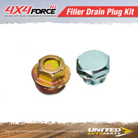 Diff Transfer Gearbox Drain Filler Plug Kit for Toyota 4Runner Landcruiser Hilux