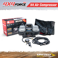 4X4FORCE V4 Air Compressor with Digital Gauge Power Tire Inflator 150 Psi
