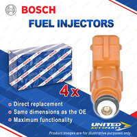 4 x Bosch Fuel Injectors for Citroen XM Y4 Xantia X1 X2 Xsara N1 N7 Petrol 2.0L