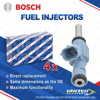 4x Bosch Fuel Injectors for Volkswagen Golf Beetle MultiVan Touareg Transporter