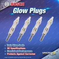 4 x Bosch Glow Plugs for Holden Astra CDTi AH 1.9L Z19DT I4 8V 2005-2010