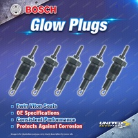 5 x Bosch Glow Plugs for Mercedes Benz 300D W123 300GD W460 300TD S123 3.0L I5