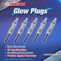 5 x Bosch Glow Plugs for Mercedes Benz Sprinter LWB SWB 312D 412D 2.9L I5 10V