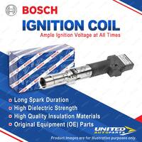 1 x Bosch Ignition Coil for Volkswagen Golf 1J1 Bora 1J2 2.3L 2.8L 125KW 150KW