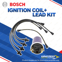 Bosch Ignition Coil+Lead Kit for Volkswagen Beetle MK 1 1.3L 1.6L I4 8V 66-76