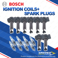 Bosch 8 Spark Plugs+8 Ignition Coils for Audi RS4 B7 8E B8 8K RS5 BF BT 4.2L V8