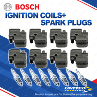 Bosch 8 Spark Plugs+8 Ignition Coils for Mercedes Benz CL500 C140 W140 5.0L V8