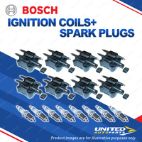 Bosch 8 Spark Plugs+8 Ignition Coils for Holden Commodore Calais VF Caprice WN