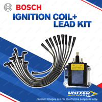 Bosch Ignition Coil+Lead Kit for Holden Commodore VL 5.0L 304 V8 180KW 86-88