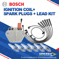 Bosch 6 Spark Plug Coil Lead Kit for Mercedes Benz 190E W201 300SE W126 I6