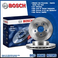 2x Front Bosch Brake Rotors for VW Transporter 7J 7F Caravelle 7E 7H Kombi T5