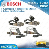 4 x Bosch Oxygen Lambda Sensors Pre & Post for Toyota Landcruiser UZJ100 100R V8