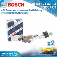 2 x Bosch Oxygen Lambda Sensors Post Cat for Subaru Legacy Liberty BL BP Tribeca