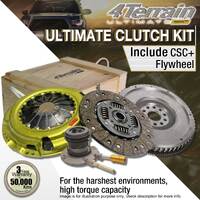 4Terrain Ultimate Clutch Kit & Flywheel for Toyota Prado KDJ120 3.0L 1KD-FTV