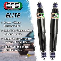 Pair Rear EFS Elite 4WD Shocks 50mm Lift for LANDCRUISER HZJ 78 Series 1999-2006