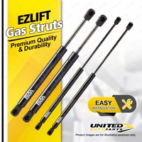 4 x Bonnet+Boot Gas Struts fits Holden Commodore VE Statesman Caprice No Spoiler