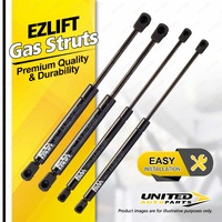 4 Pcs Bonnet + Hatch Gas Strut Lift Springs fits Audi TT 8N Coupe 5/1999-10/2006