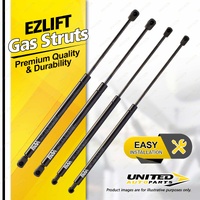 4 Pcs Bonnet + Hatch Gas Lift Struts fits Hyundai Tiburon GK 02-10 No Spoiler