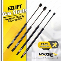 4 Pcs Bonnet + Lift Gas Strut Lift Springs fits Jeep Cherokee KL 6/2014-2019