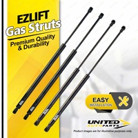 4 Pcs Bonnet + Lift Gas Struts fits Lexus RX450H GYL15R 09-15 No Power Lift Gate