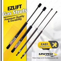 4 Pcs Bonnet + Rear Door Gas Strut Lift Springs fits Hummer H3 3.7L Wagon 07-10