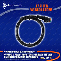Elecbrakes Hard Trailer Wired Leader with plug to connect to EB2