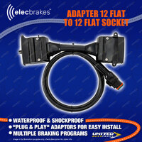 Elecbrakes Plug and Play Adapter 12 Flat to 12 Flat Socket A12-12