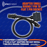 Elecbrakes Plug and Play Adapter Small Round 7 pin to Flat 7 pin socket