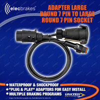 Elecbrakes Plug and Play Adapter Large Round 7 pin to Large Round 7 pin
socket