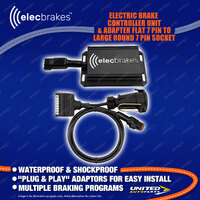 Elecbrakes Electric Brake Controller + Adaptor Bundle A7-7LR Socket